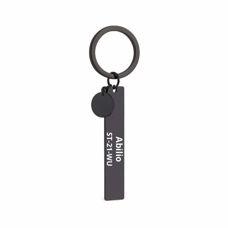 Chaveiro Personalizado Barra Vertical em Aço Inoxidável
