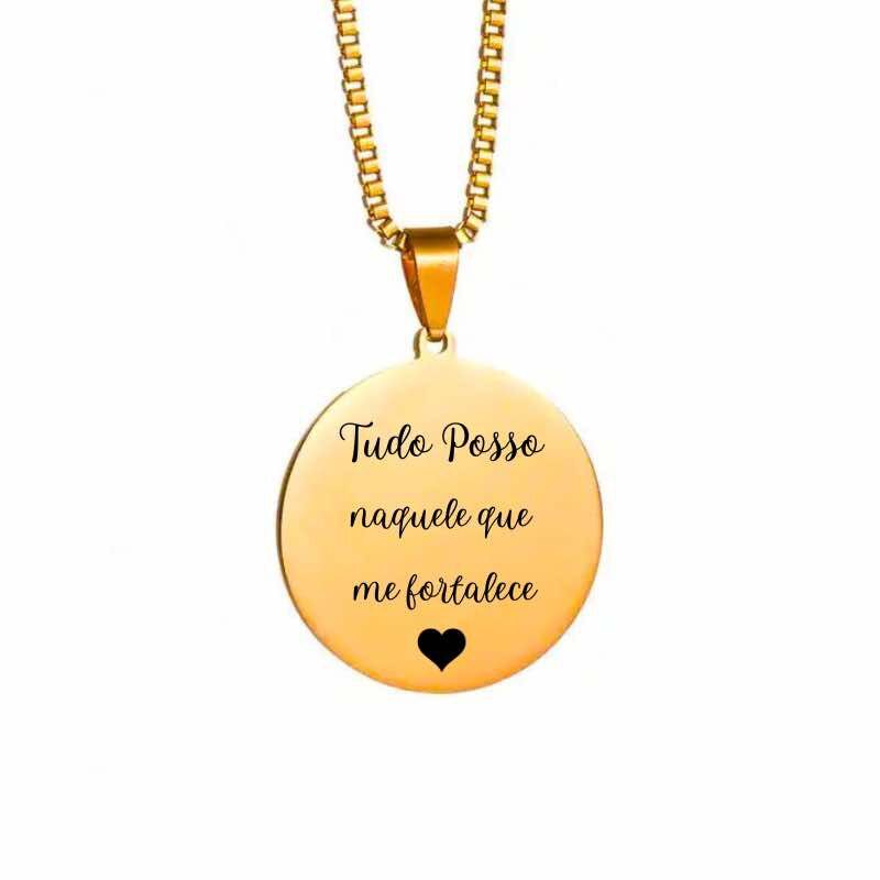 Colar Circulo Personalizado de aço inox - Image 8